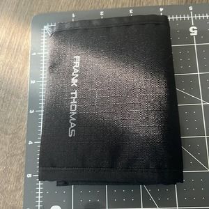 Frank‎ Thomas Black Wallet with Hook and Loop Closure